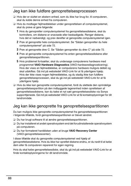 Sony VGN-FW54E - VGN-FW54E Guide de d&eacute;pannage Su&eacute;dois