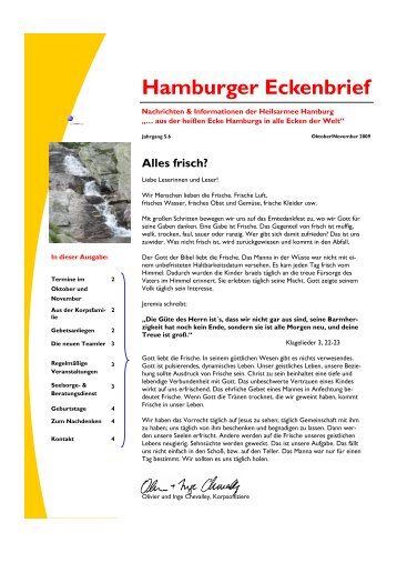 Hamburger Eckenbrief Oktober November2009