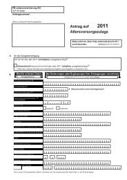 Antrag auf Altersvorsorgezulage 2009