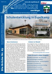 Schulentwicklung in Espelkamp Renovierung - CDU Espelkamp