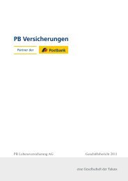 Lagebericht. - PB Versicherungen