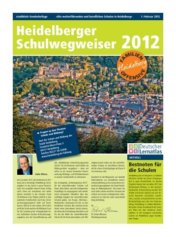 Heidelberger Schulwegweiser 2012 - Stadt Heidelberg