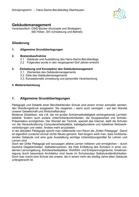 Gebäudemanagement - Hans-Sachs-Berufskolleg