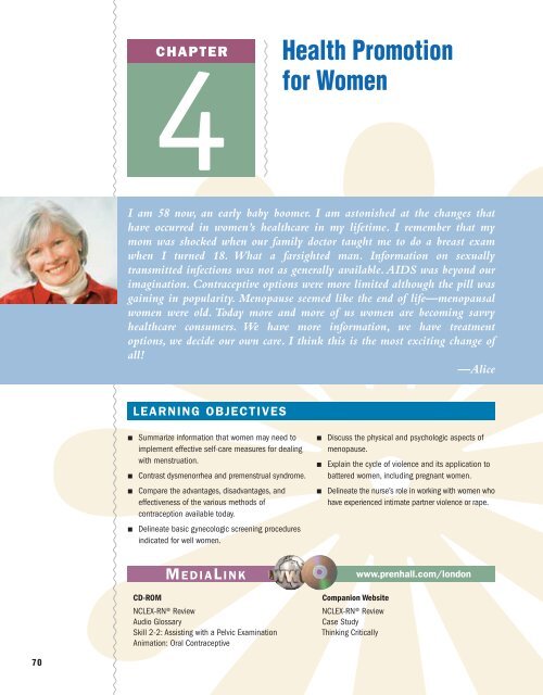 Health Promotion for Women - Prentice Hall