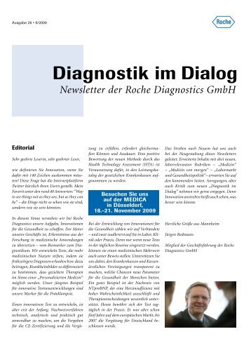 Newsletter der Roche Diagnostics GmbH - Roche in Deutschland