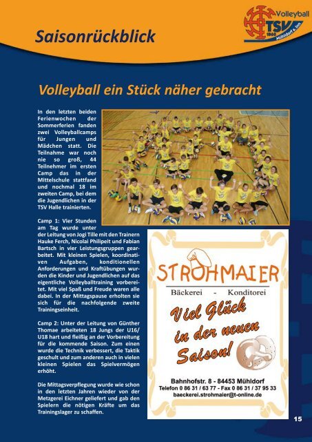 Volleyball-Broschüre 2016/17