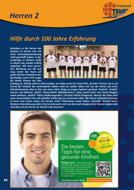 Volleyball-Broschüre 2016/17