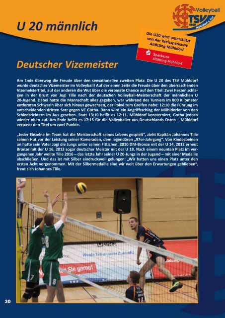 Volleyball-Broschüre 2016/17