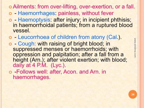 Compositae family remedies - Similima