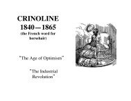 CRINOLINE 1840—1865 - NMSU Theatre Arts