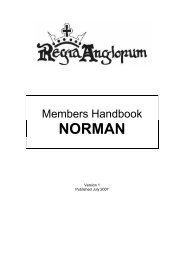 Members Handbook - Norman - Regia Anglorum