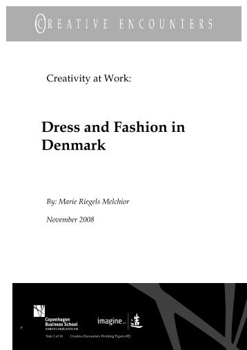 Dress and Fashion in Denmark - OpenArchive@CBS