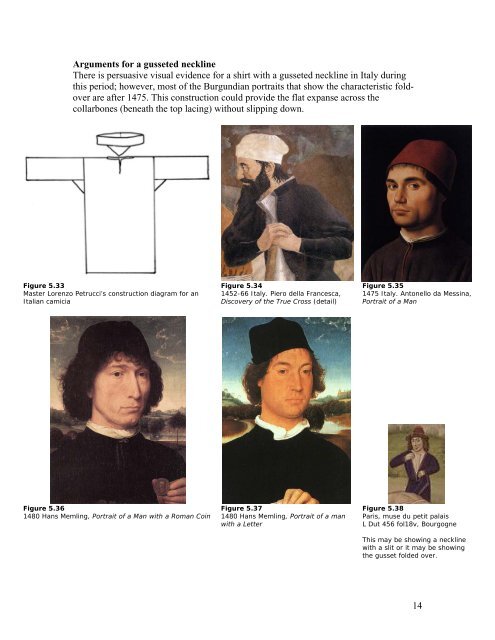 Burgundian Noblemen's Underclothes c1445-1475