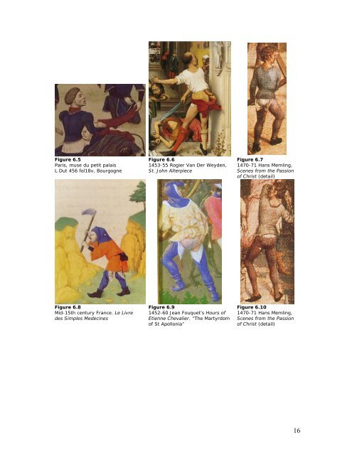 Burgundian Noblemen's Underclothes c1445-1475