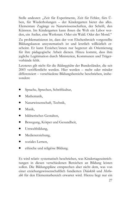 Martin R. Textor Bildung im Kindergarten - von Ingeborg Becker ...