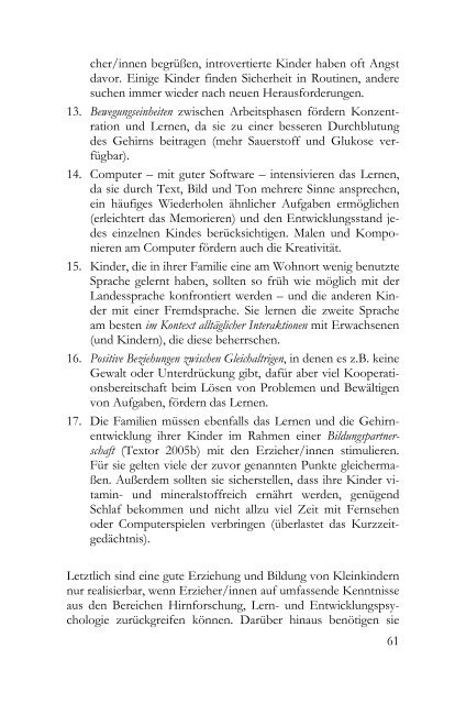 Martin R. Textor Bildung im Kindergarten - von Ingeborg Becker ...