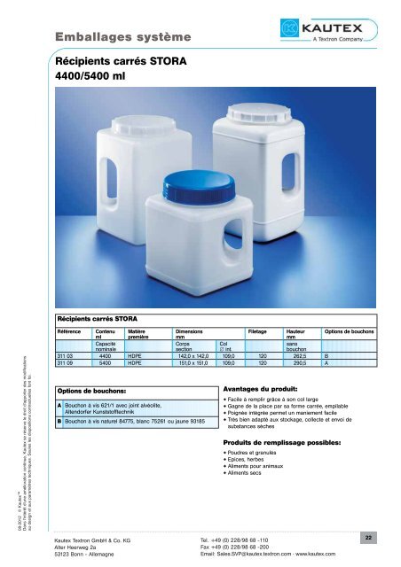 Emballage système - Kautex-Textron