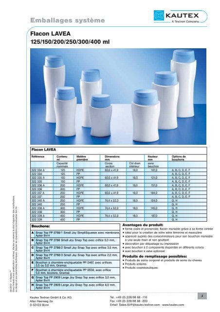 Emballage système - Kautex-Textron