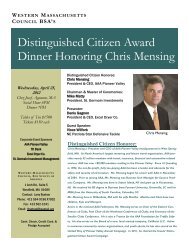 Distinguished Citizen Award Dinner Honoring Chris Mensing