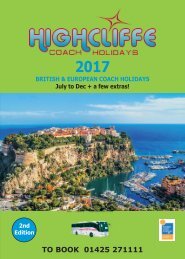 HOLIDAY BROCHURE 2017 - 2nd edition - whole edition - last ever version