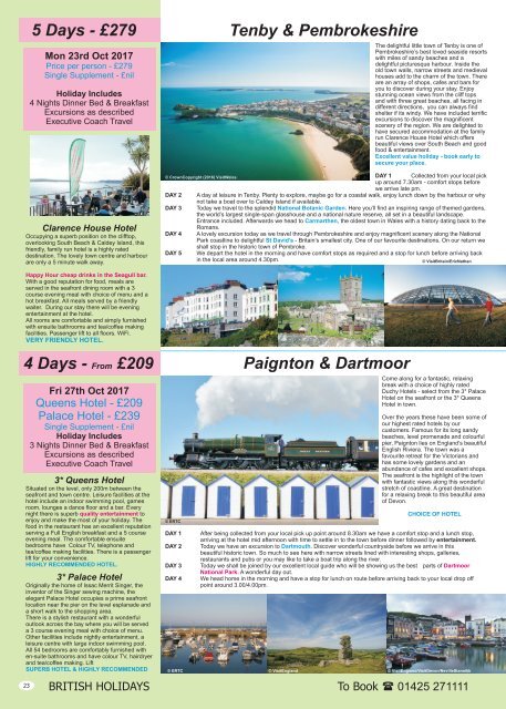 HOLIDAY BROCHURE 2017 - 2nd edition - whole edition - last ever version