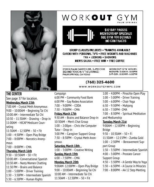 This week in gay Palm Springs California St. Patrick's Day Weekend events