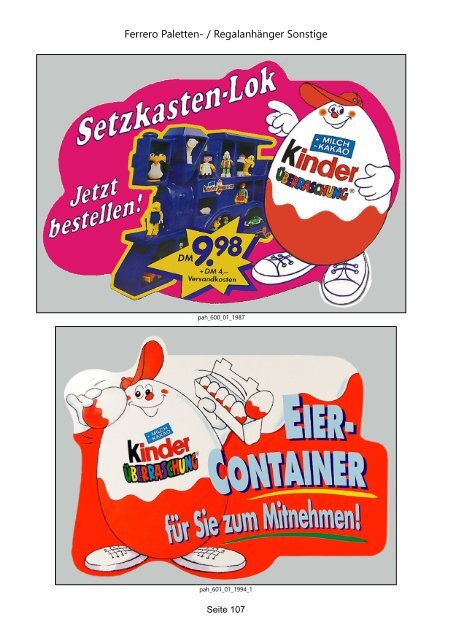 Ferrero BPZ Katalog Palettenanhänger BRD