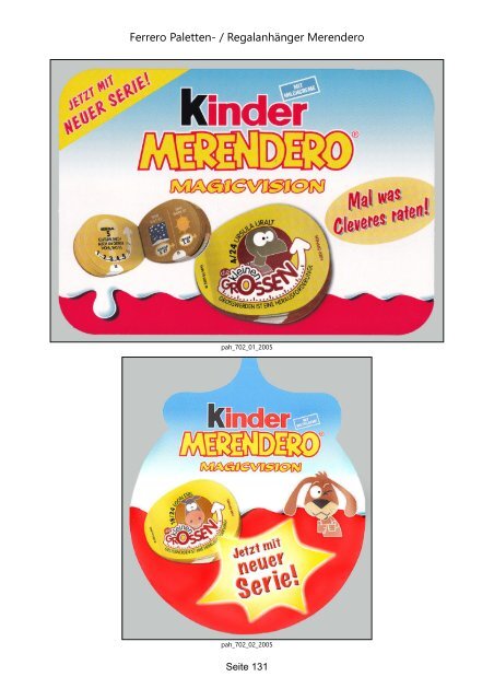 Ferrero BPZ Katalog Palettenanhänger BRD