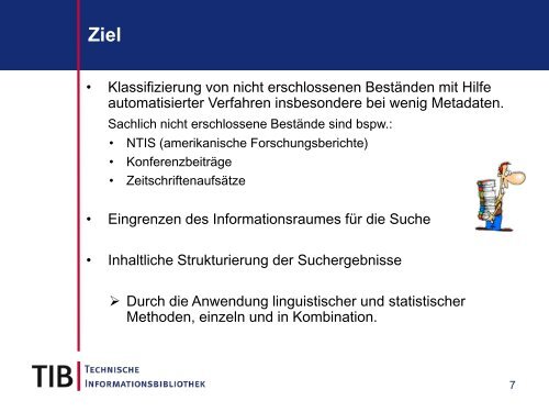 LINSearch - Linguistisches Indexieren und Suchen, Dr. Petra Mensing