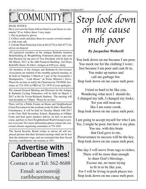 Caribbean Times 8th Issue