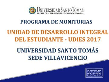 Presentación Programa Monitorias 2017