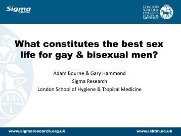What constitutes the best sex life for gay & bisexual men? - EMIS