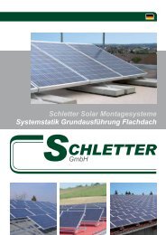 Schletter Solar Montagesysteme Systemstatik ... - Energy Changes