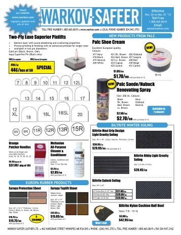 new products from palc - Warkov-Safeer Leather Ltd.