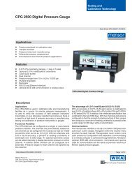 CPG 2500 Digital Pressure Gauge - Mensor Corporation