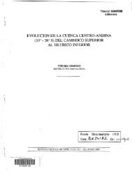 Evolución de la Cuenca centro-andina del Cámbrico al Silúrico al silurico inferior