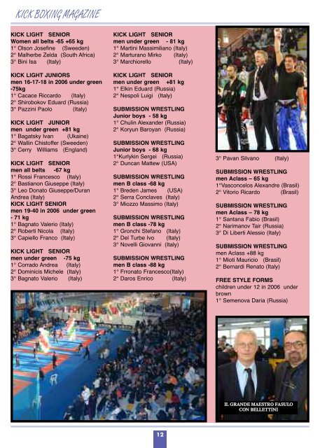 kick boxing magazine - IAKSA Italia