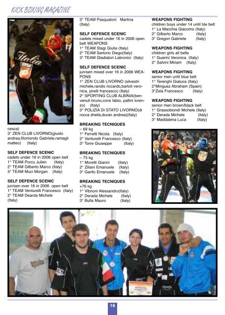 kick boxing magazine - IAKSA Italia