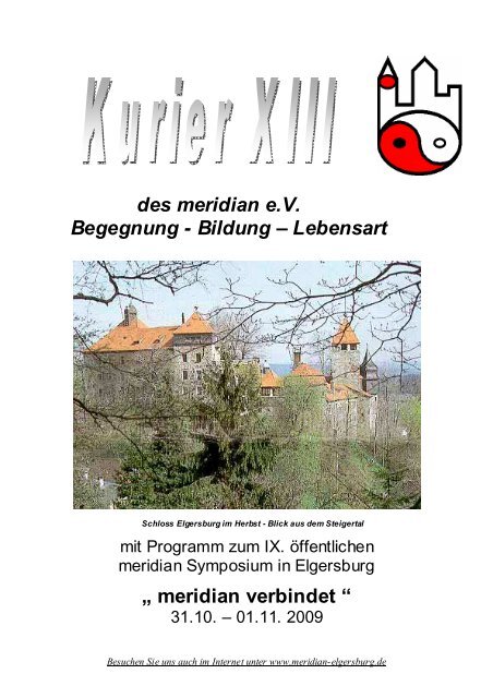 Kurier XIII - meridian eV in Elgersburg