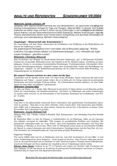 Kurier VII : 20041007094437_425014.pdf - meridian eV in Elgersburg