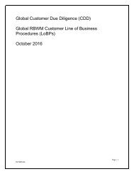 RBWM CDD Customer LoBP Refresh October 2016 Final 2 31102016