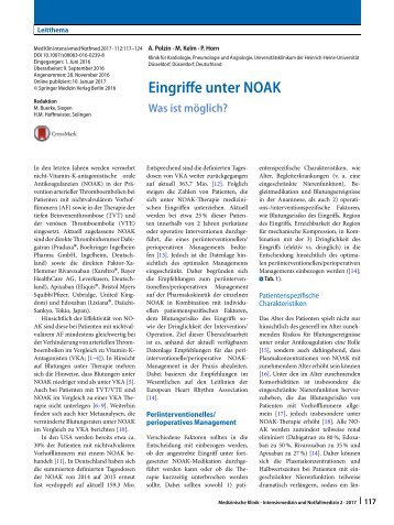 08 Eingriffe unter NOAK