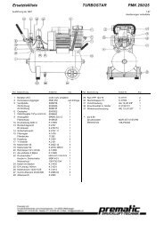 Ersatzteilliste TURBOSTAR PMK 250/25