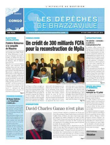 appel d'offres - Les Dépêches de Brazzaville