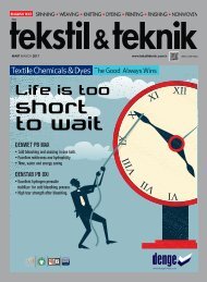 Tekstil Teknik Dergisi Mart 2017 Sayısı