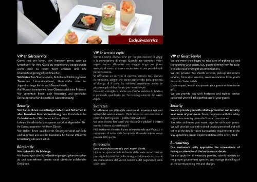 Catering | Eventmanagement | Exclusive - rechenmacher.it