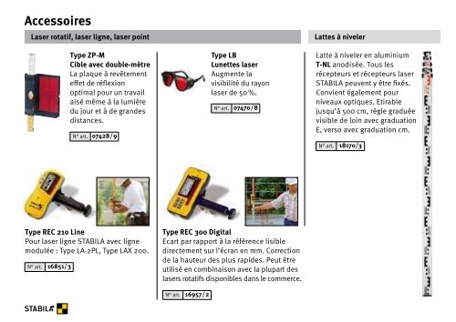 Catalogue STABILA