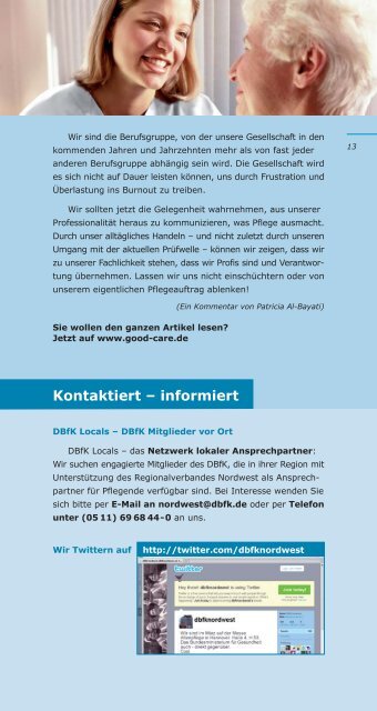 Unsere Termine – wir in der Region - Pflegekammer Jetzt!