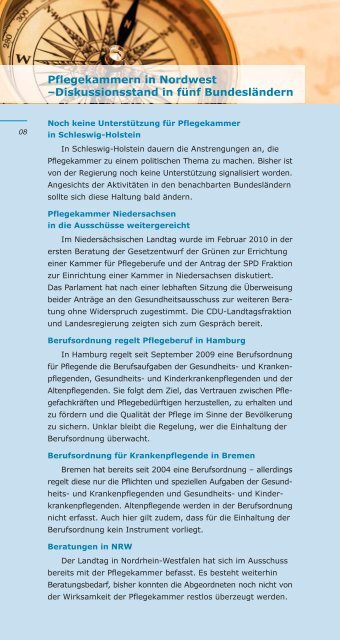 Unsere Termine – wir in der Region - Pflegekammer Jetzt!