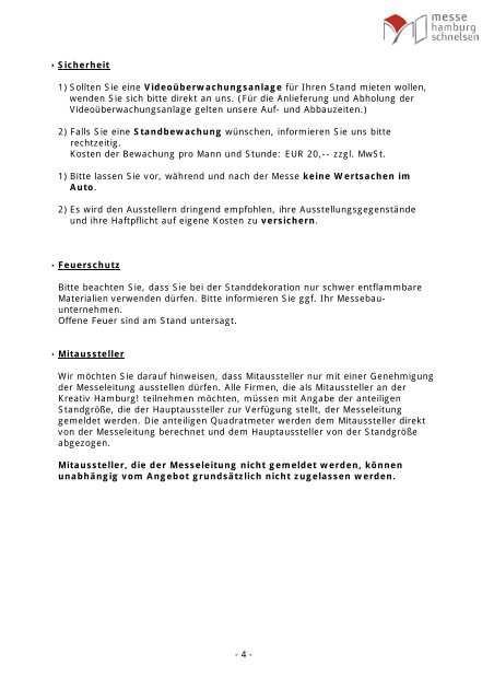 CHECKLISTE – KREATIV HAMBURG! 2012